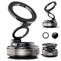 360° Foldable Magnetic Phone Holder, Magsafe Vacuum Magnetic Super Suction Cup Car Phone Holder, Adjustable Car Phone Holder, Hands-Free Suction Cup Phone Holder, Car Phone Holder for All Smartphones, Vehicles, and Gym/Bathroom Mirrors, Must-Have Gift