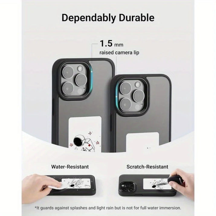 HD 1080P Inkplay E-Ink Screen Phone Case, DIY Wireless NFC Photo Display Smart Phone Case, Custom Phone Protective Case, Anti-Drop Water-Resistant Ink Phone Case Compatible with Iphone 15 Pro Max,