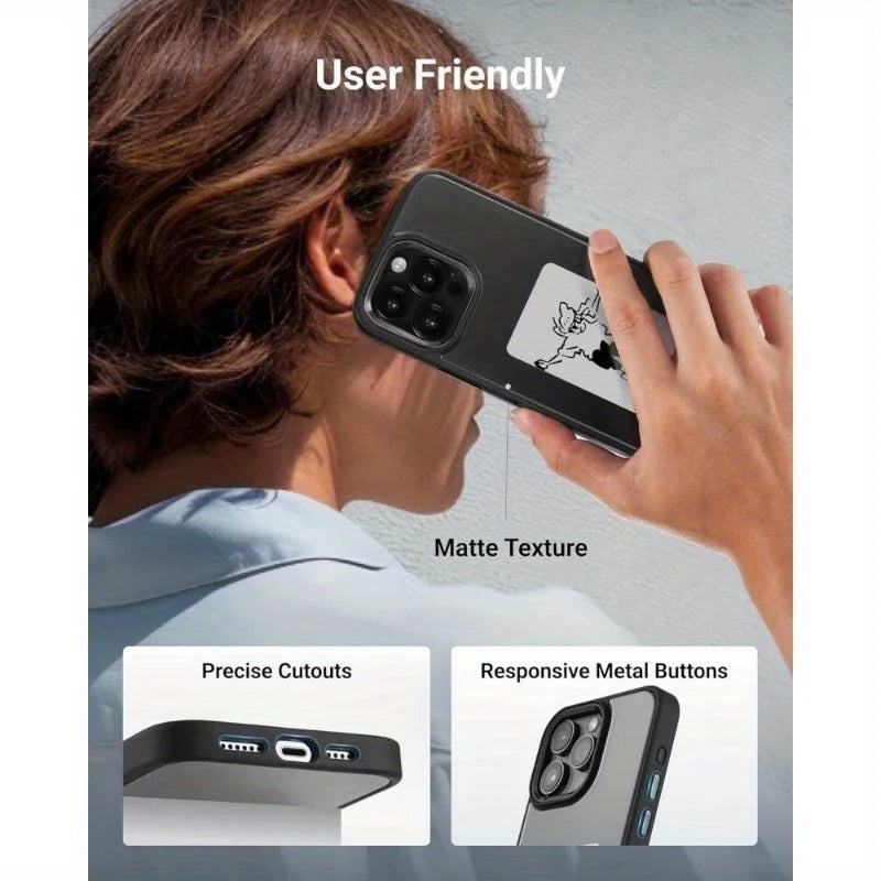 HD 1080P Inkplay E-Ink Screen Phone Case, DIY Wireless NFC Photo Display Smart Phone Case, Custom Phone Protective Case, Anti-Drop Water-Resistant Ink Phone Case Compatible with Iphone 15 Pro Max,