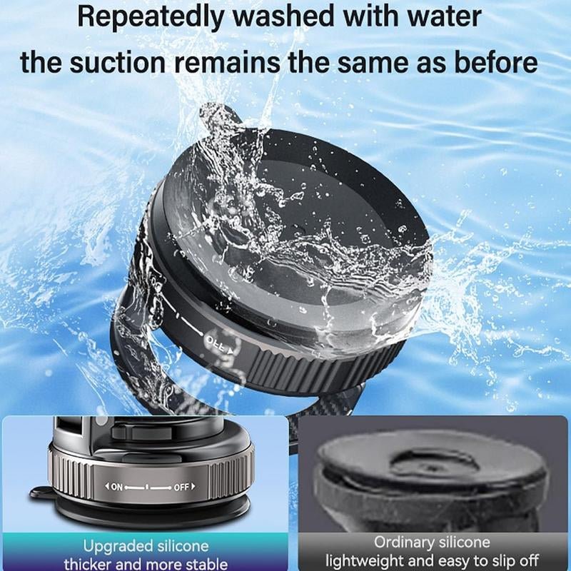 360° Foldable Magnetic Phone Holder, Magsafe Vacuum Magnetic Super Suction Cup Car Phone Holder, Adjustable Car Phone Holder, Hands-Free Suction Cup Phone Holder, Car Phone Holder for All Smartphones, Vehicles, and Gym/Bathroom Mirrors, Must-Have Gift